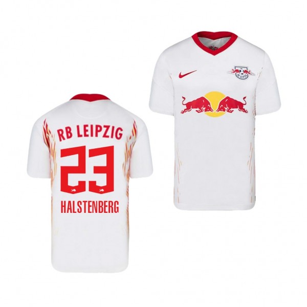 Men's Marcel Halstenberg RB Leipzig Home Jersey White 2020-21 Replica