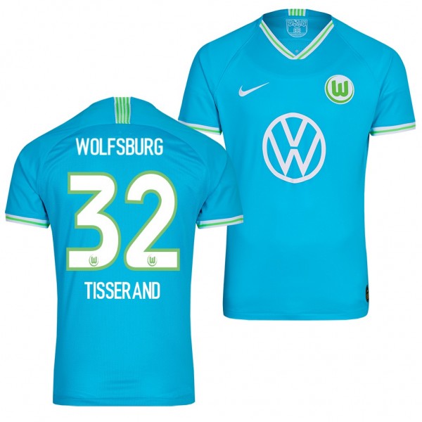 Men's VfL Wolfsburg Marcel Tisserand Away Jersey 19-20 Blue
