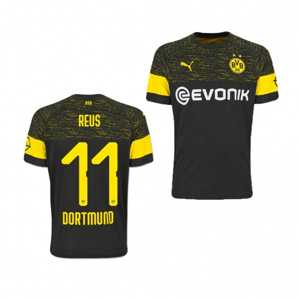 Men's Away Borussia Dortmund Marco Reus Black Jersey