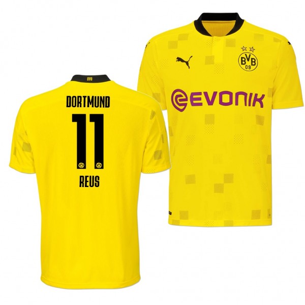 Men's Marco Reus Borussia Dortmund BVB CUP Jersey Yellow