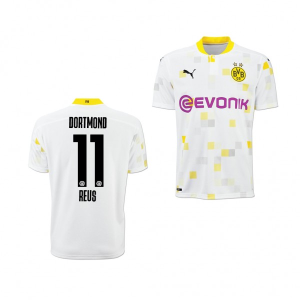 Men's Marco Reus Borussia Dortmund Third Jersey White
