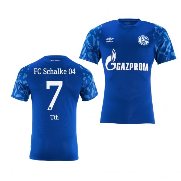 Men's Schalke 04 Mark Uth 19-20 Home Jersey