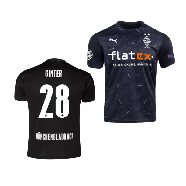 Men's Matthias Ginter Borussia Monchengladbach Away Jersey White 2020-21 Replica