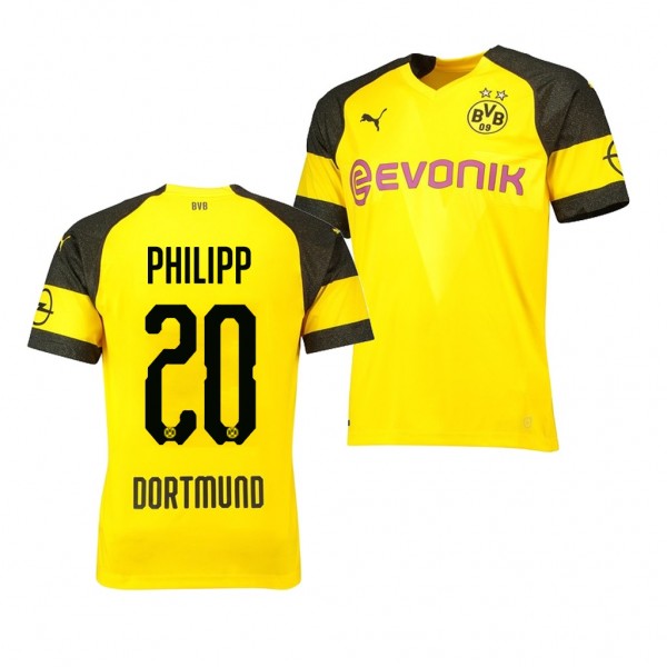Men's Borussia Dortmund Replica Maximilian Philipp Jersey Home
