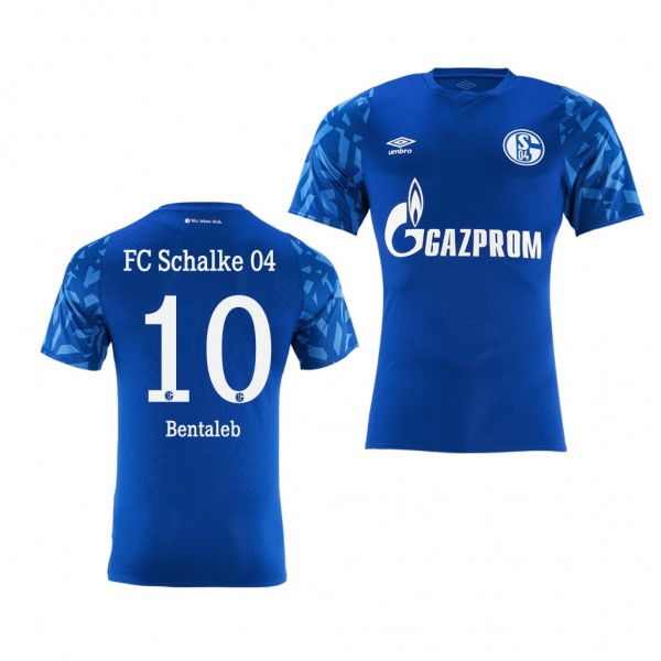 Men's Schalke 04 Nabil Bentaleb 19-20 Home Jersey