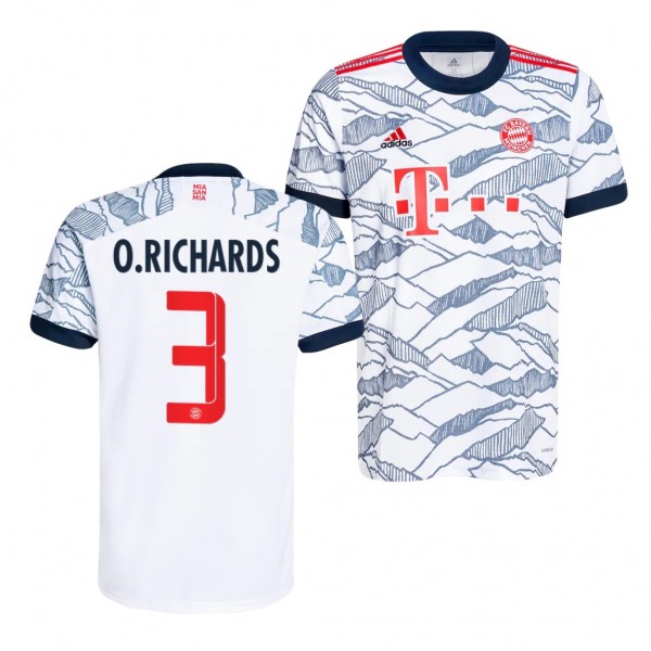Men's Omar Richards Bayern Munich 2021-22 Third Jersey White Replica