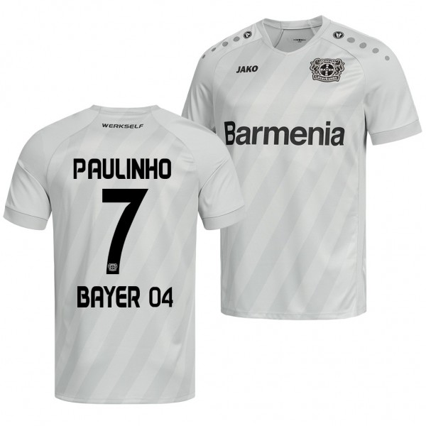 Men's Bayer Leverkusen Paulinho Jersey Third 19-20 White