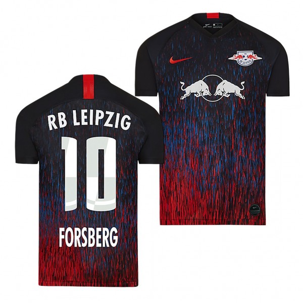 Men's RB Leipzig Emil Forsberg Jersey Champions League 19-20 Short Sleeve Nike