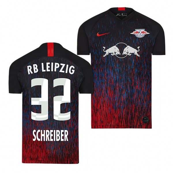Men's RB Leipzig Tim Schreiber Jersey Champions League 19-20 Short Sleeve Nike
