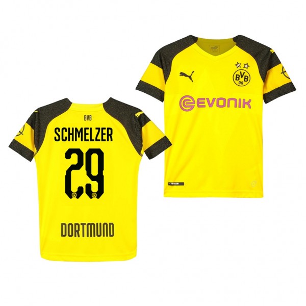 Youth Borussia Dortmund Marcel Schmelzer Replica Home Jersey