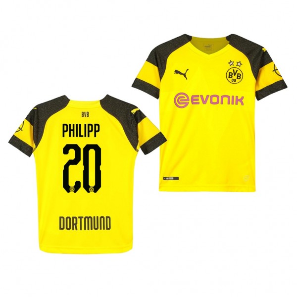 Youth Borussia Dortmund Maximilian Philipp Replica Home Jersey