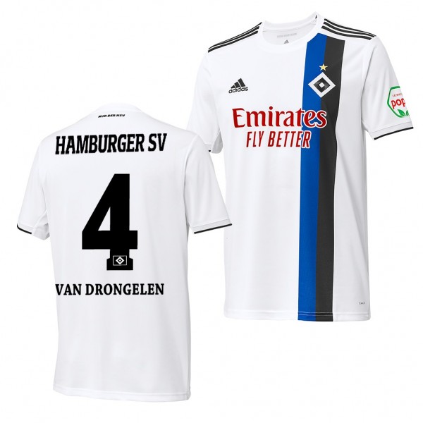 Men's Rick Van Drongelen Hamburger SV Home Jersey 19-20