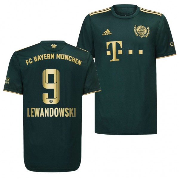 Men's Robert Lewandowski Bayern Munich 2021-22 Oktoberfest Jersey Green Fourth