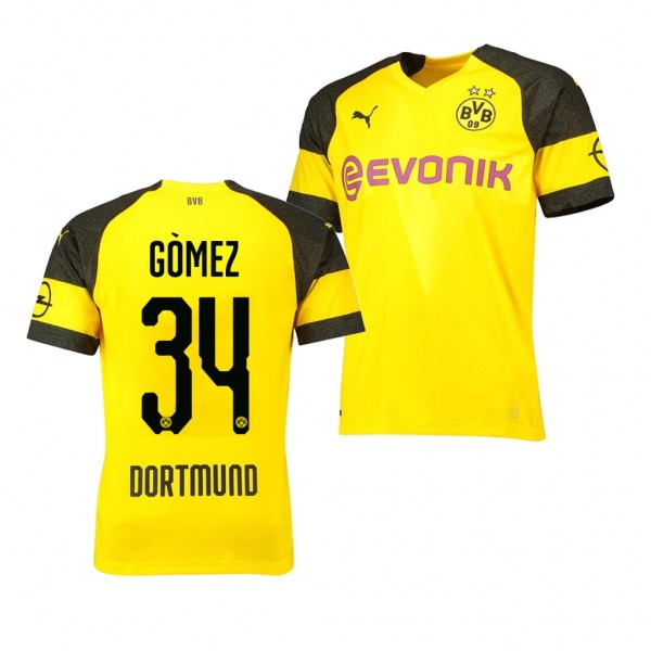 Men's Borussia Dortmund Replica Sergio Gomez Jersey Home