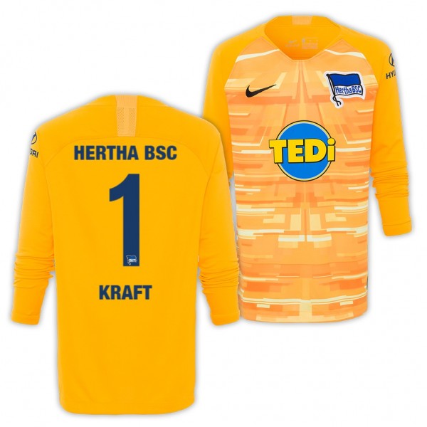 Men's Hertha BSC Berlin Thomas Kraft Jersey Goalkeeper 19-20 Nike