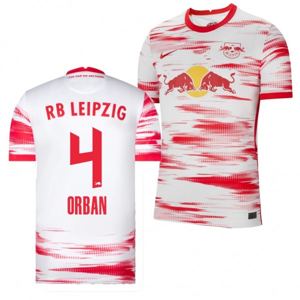 Men's Willi Orban RB Leipzig 2021-22 Home Jersey Red Replica