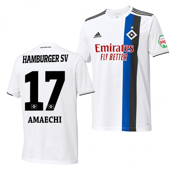 Men's Xavier Amaechi Hamburger SV Home Jersey 19-20