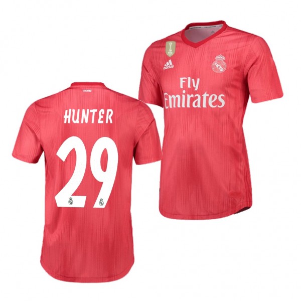 Men's Third Real Madrid Alex Hunter Red Jersey