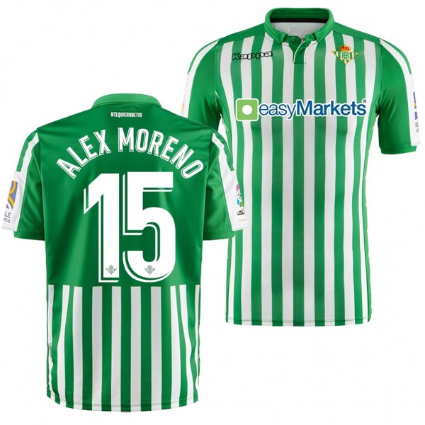 Men's Alex Moreno Real Betis Home Jersey 19-20