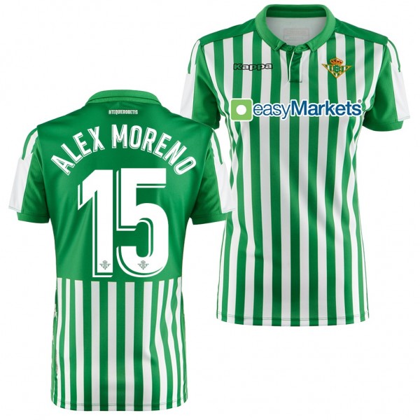 Women's Alex Moreno Real Betis Home Jersey 19-20