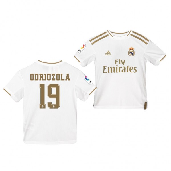 Men's Real Madrid Alvaro Odriozola 19-20 Home White Jersey