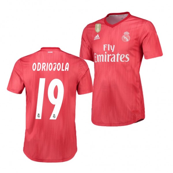 Men's Third Real Madrid Alvaro Odriozola Red Jersey