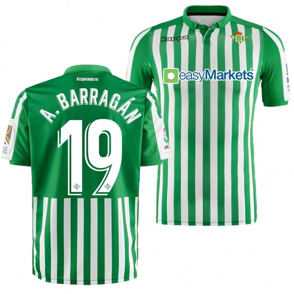 Men's Antonio Barragan Real Betis Home Jersey 19-20