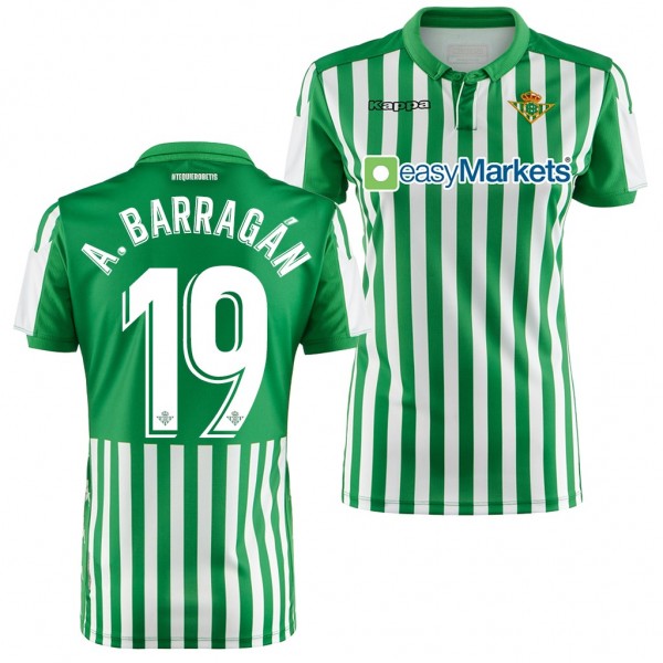 Women's Antonio Barragan Real Betis Home Jersey 19-20