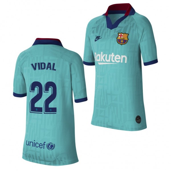 Youth Arturo Vidal Barcelona Stadium Alternate Jersey