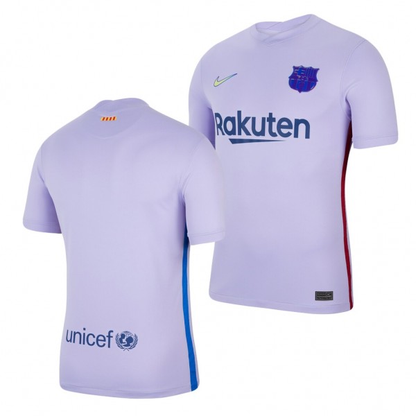 Men's Barcelona 2021-22 Away Jersey Purple Replica