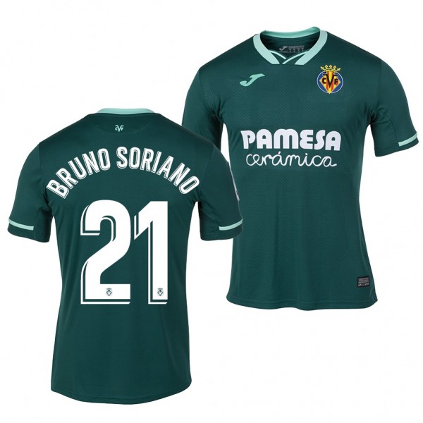 Men's Villarreal Bruno Soriano Jersey Away 19-20 Short Sleeve