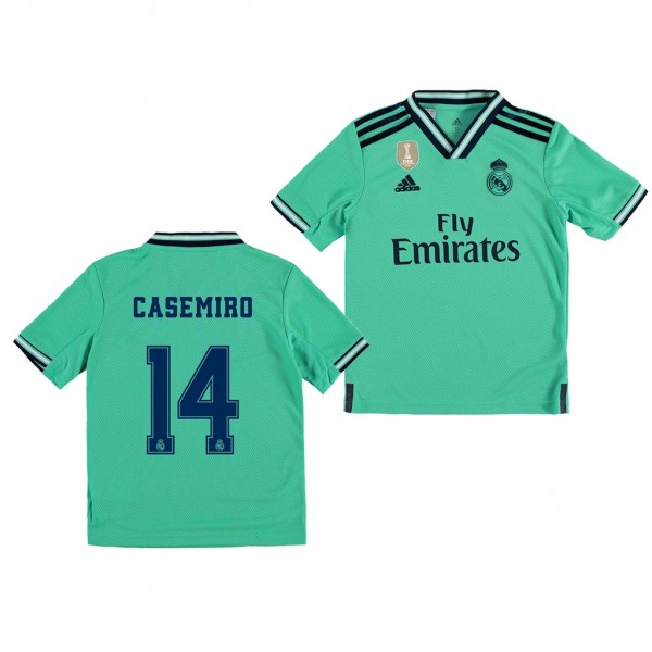 Men's Real Madrid Casemiro 19-20 Third Green Jersey