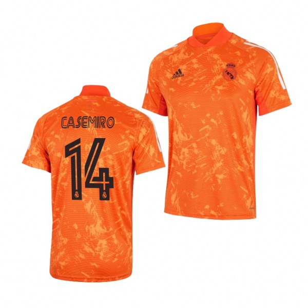 Men's Casemiro Real Madrid Training Jersey Orange
