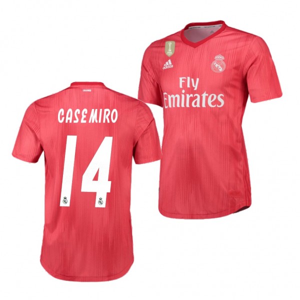 Men's Third Real Madrid Casemiro Red Jersey