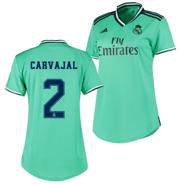 Men's Real Madrid Dani Carvajal 19-20 Third Green Jersey