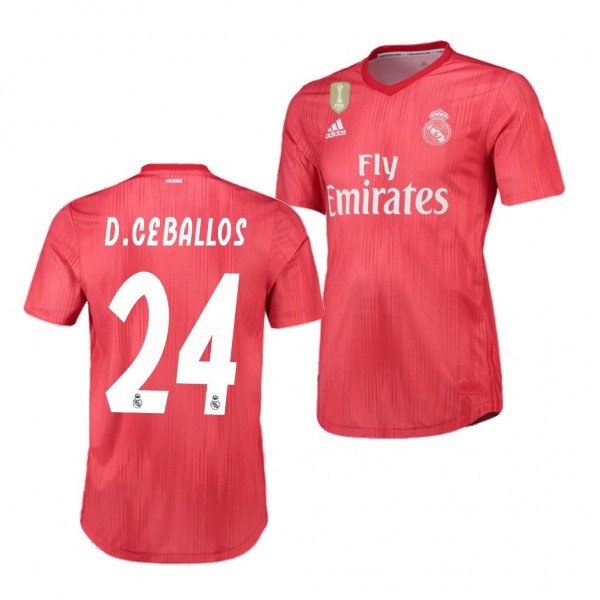Men's Third Real Madrid Dani Ceballos Red Jersey