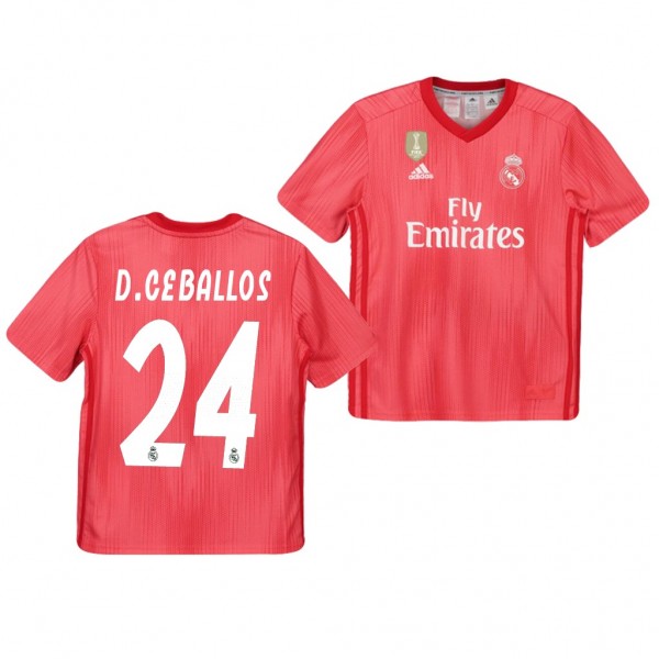 Men's Third Real Madrid Dani Ceballos Jersey Red