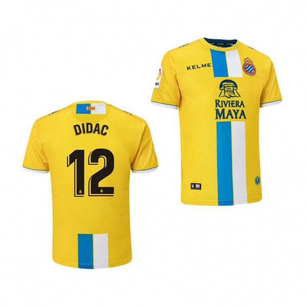 Men's Third RCD Espanyol Didac Vila Jersey Yellow