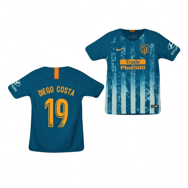 Youth Third Atletico De Madrid Diego Costa Jersey Green