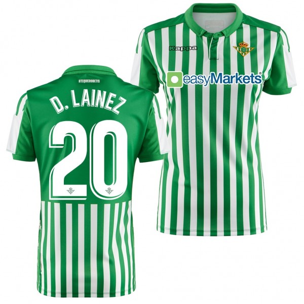 Women's Diego Lainez Real Betis Home Jersey 19-20