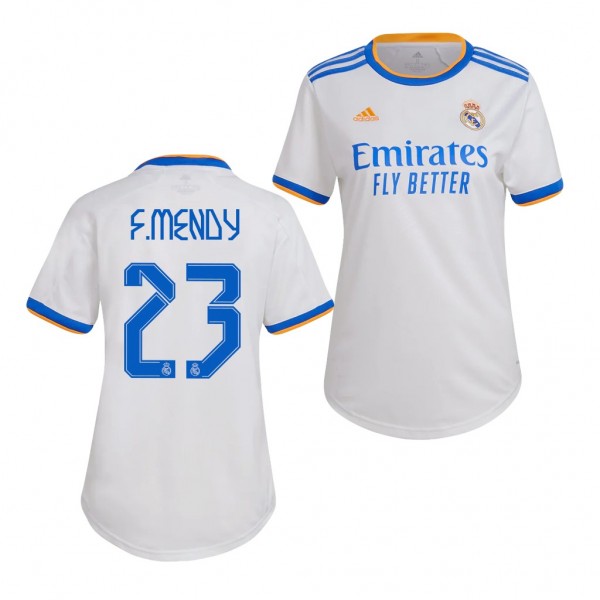 Women's Ferland Mendy Jersey Real Madrid Home White Replica 2021