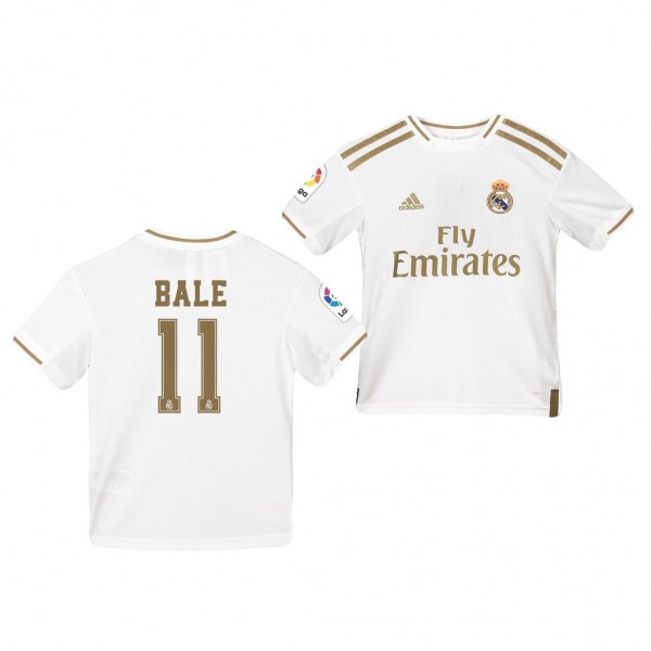 Men's Real Madrid Gareth Bale 19-20 Home White Jersey