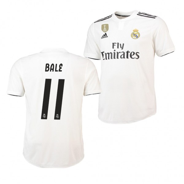 Men's Real Madrid Home Gareth Bale Jersey White