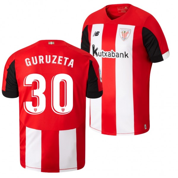 Men's Athletic Bilbao Gorka Guruzeta Forward 19-20 Home Jersey
