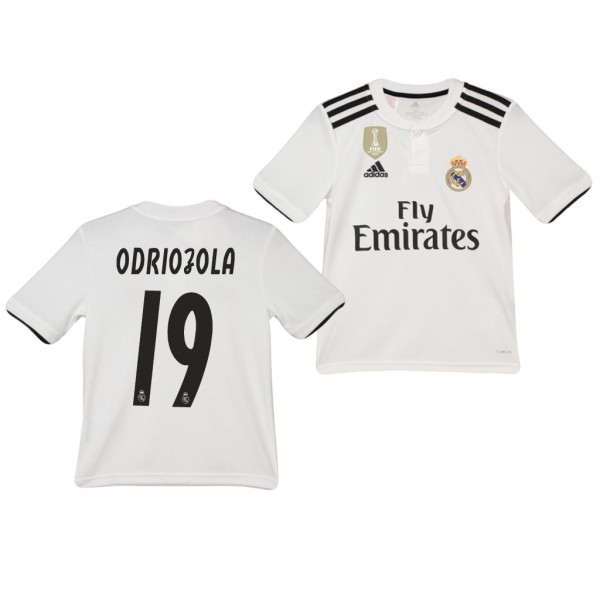 Youth Real Madrid Alvaro Odriozola Home Official Jersey