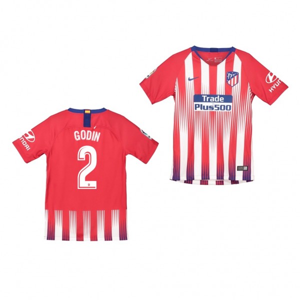 Youth Atletico De Madrid Diego Godin Home Official Jersey