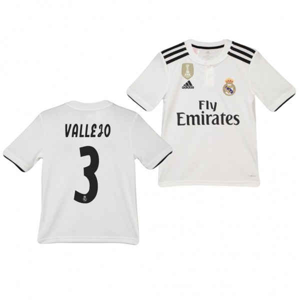 Youth Real Madrid Jesus ValLeao Home Official Jersey