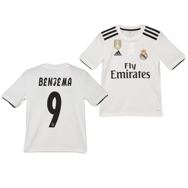 Youth Real Madrid Karim Benzema Home Official Jersey