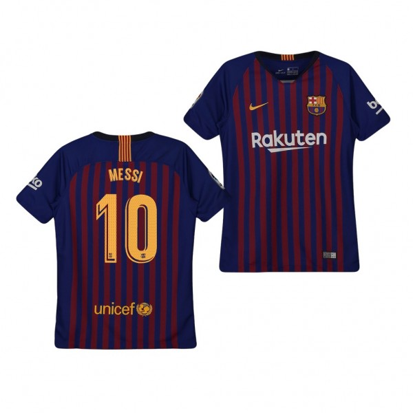Youth Barcelona Lionel Messi Home Replica Jersey