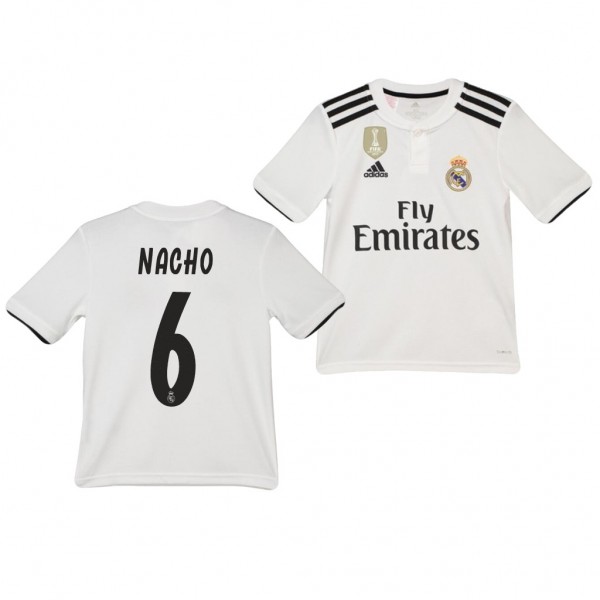 Youth Real Madrid Nacho Home Official Jersey